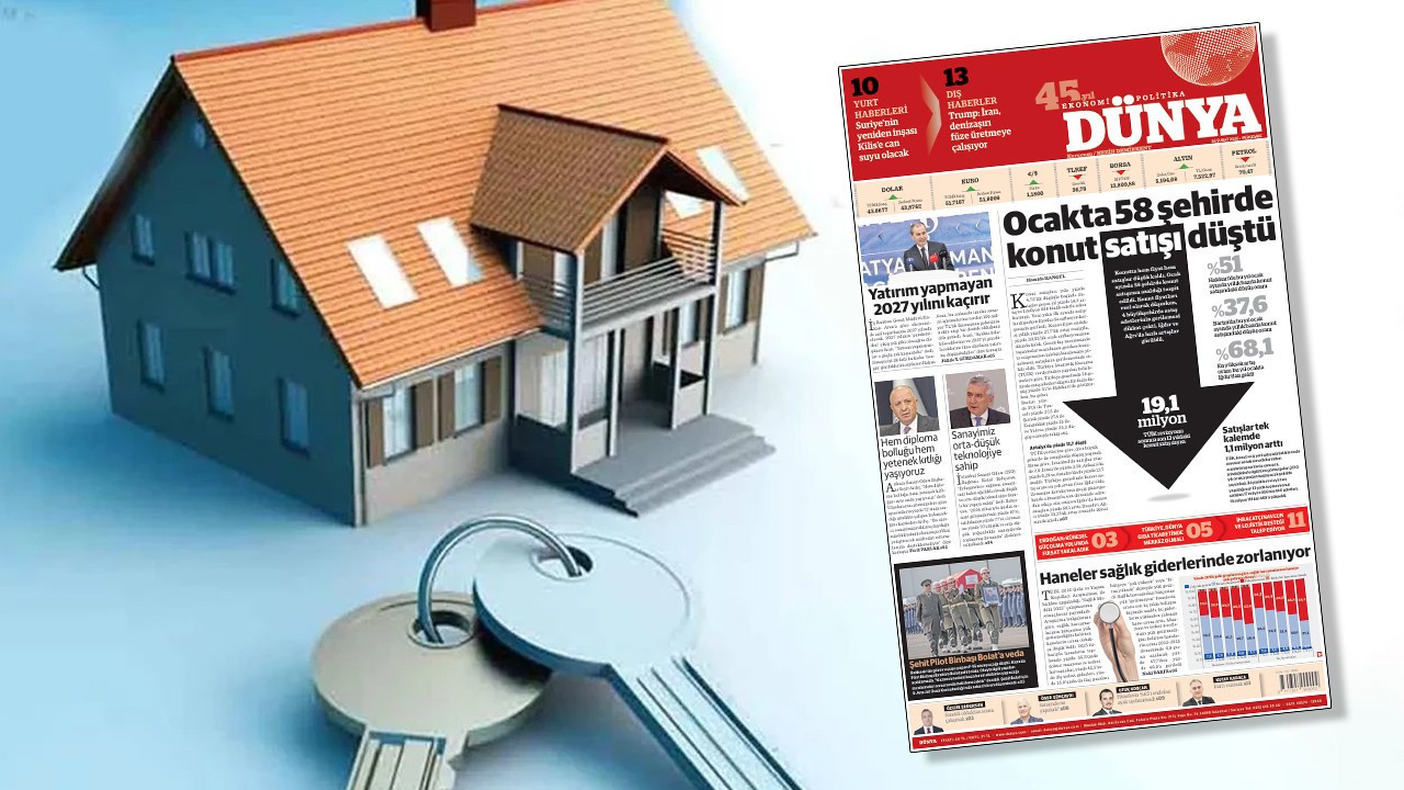 Konut satışları 58 şehirde geriledi