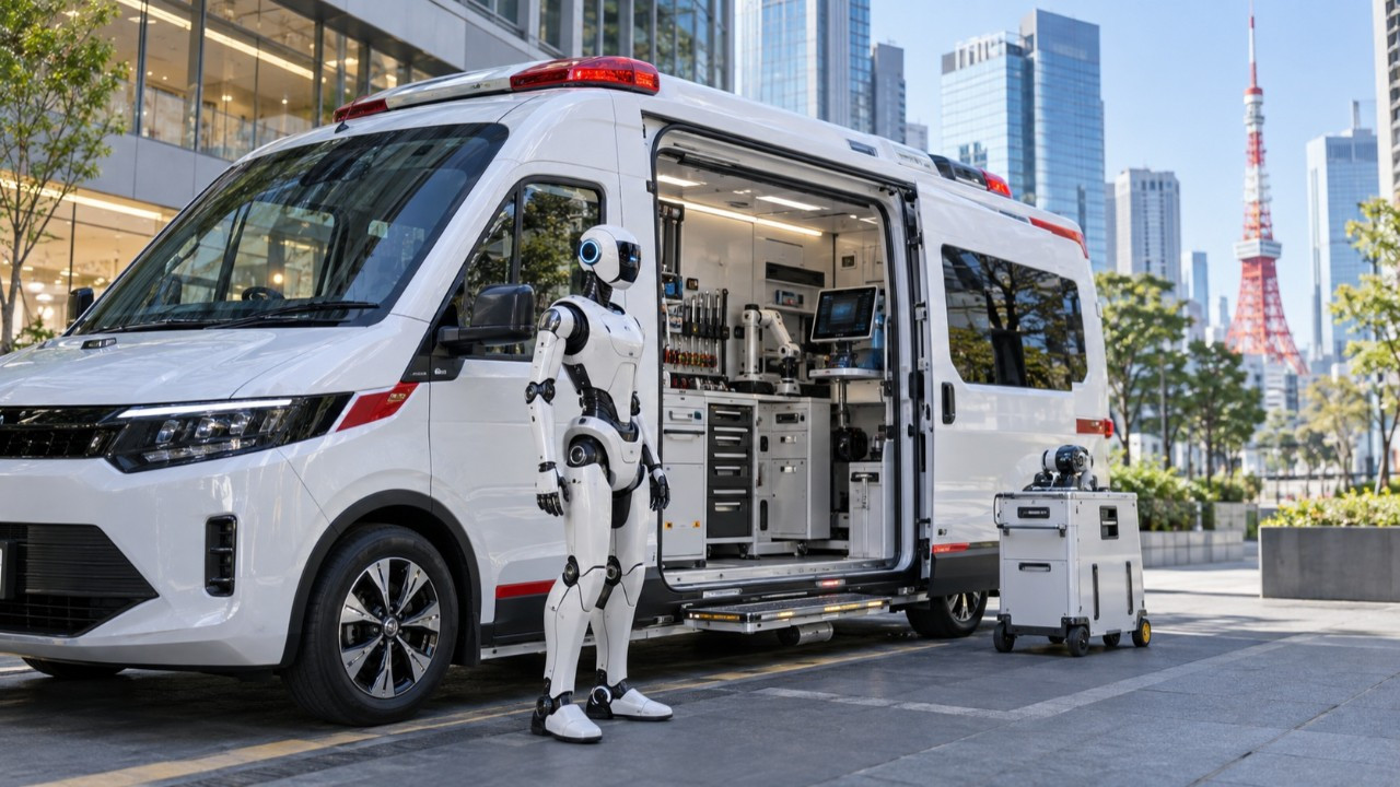 Japonya’da robotlar için ambulans yola çıkıyor