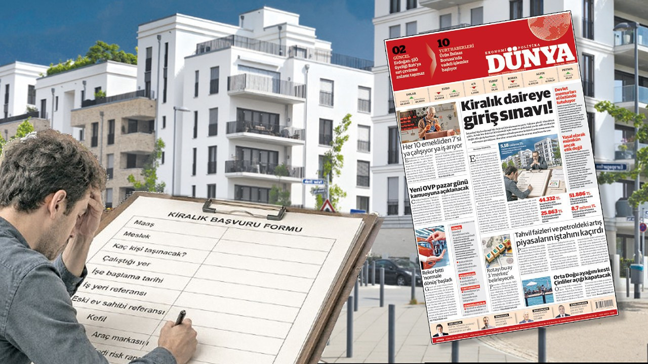 Kiralık daireye giriş sınavı!