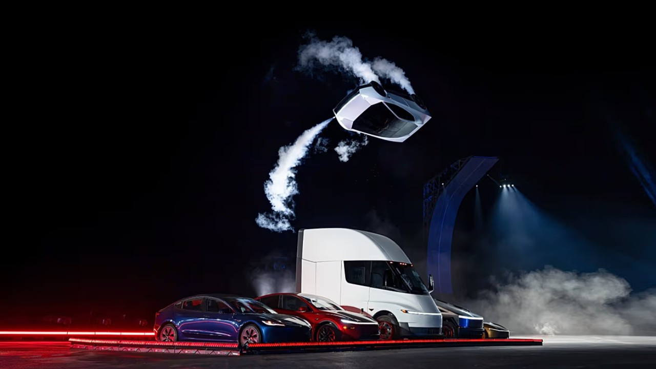 Elon Musk’ın uçan otomobil gösterisi yetmedi: Tesla hisseleri düşüşte